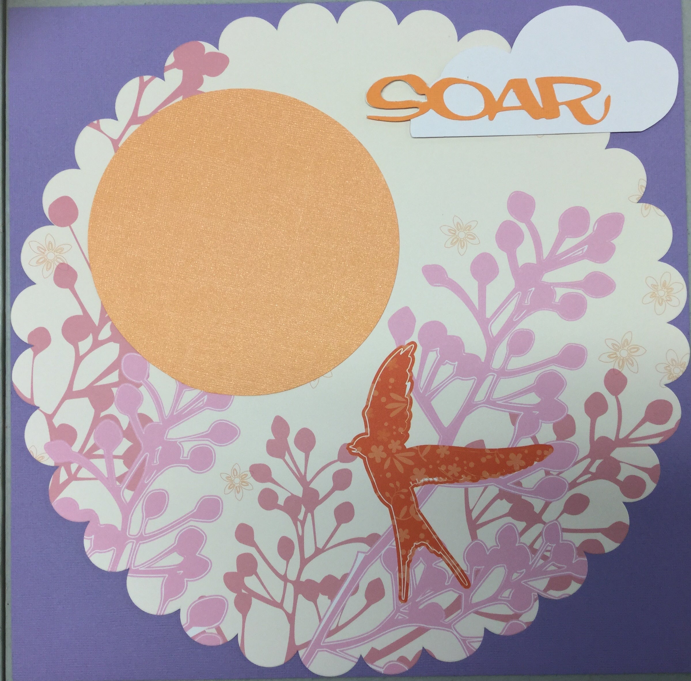 255551F9-6A88-44CC-B8A5-826FEE7571E8.jpeg Premade Pages SCALLOP SOAR (1) 12"x12" Scrapbook @Scrapbooksrus - Image 1