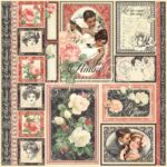Graphic 45 MON AMOUR COLLECTOR’S EDITION 12”X12” Scrapbook Paper Pack - Image 4