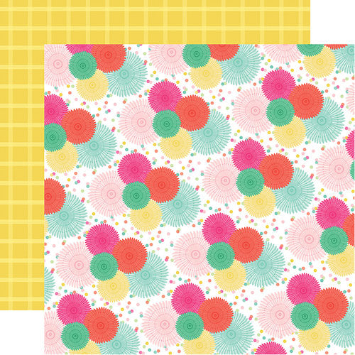 25CE6772-2F11-407E-BE5D-C447C405CC72.jpeg Echo Park Let’ s Party MAKE A WISH 12"x12" Scrapbook Paper - Image 1