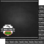 Scrapbook Customs TRACK & FIELD 12”X12” Paper Pack 4pc - Image 5