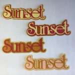 SUNSET TITLE Scrapbook Die Cuts - Image 2