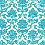 My Mind’s Eye Lush TURQUOISE DAMASK 6”x9” Chipboard Album