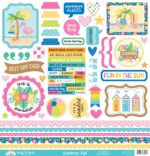 Doodlebug SUMMER FUN 12”X12” Paper Pack 13pc - Image 2