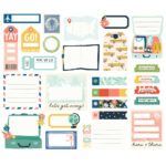 Simple Stories PACK YOUR BAGS JOURNAL BITS Diecuts 26 Pieces - Image 2