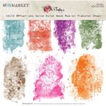 49 and Market ARTOPTIONS SPICE 12X12 COLOR WASH RUBON TRANSFER Sheet