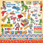 Carta Bella TOYBOX 12"x12" Toy Story Element Sticker