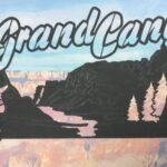 GRAND CANYON IMAGE Black Travel Laser Cuts