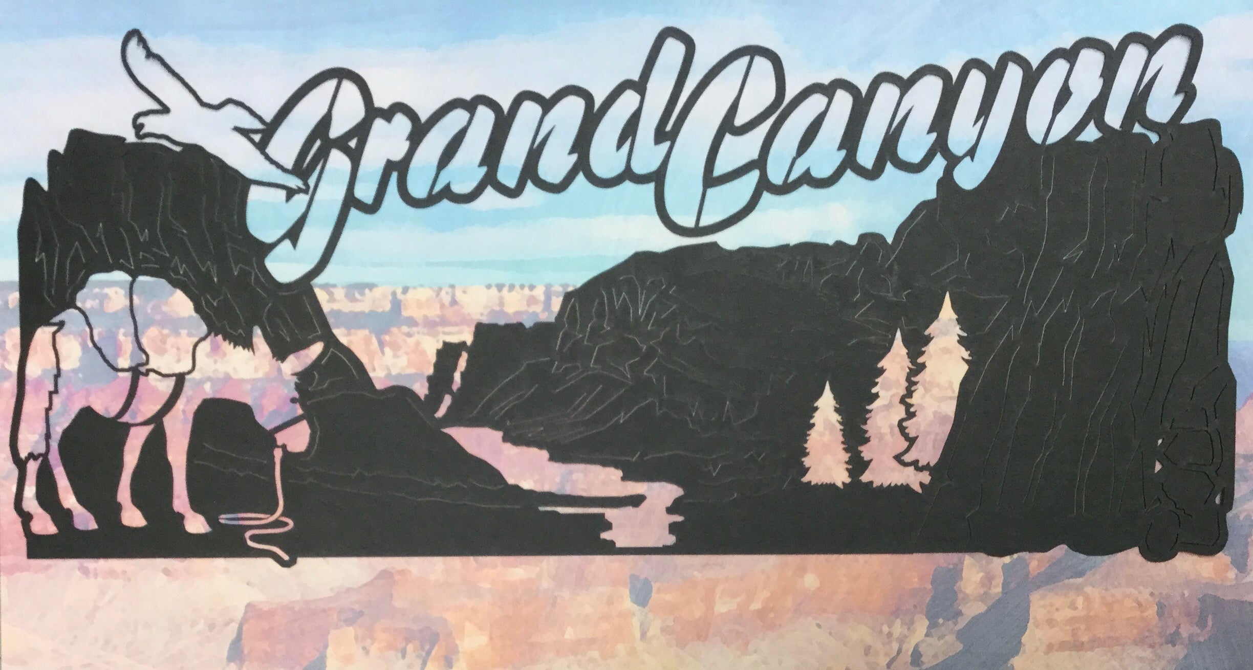 2A7E662D-80AB-4BE5-9355-9F862D514FA6.jpg GRAND CANYON IMAGE Black Travel Laser Cuts - Image 1