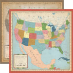 Carta Bella CARTOGRAPHY No. 1 Collection 12"x12" Paper - Image 3