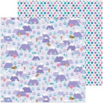 Doodlebug Winter Wonderland HIT THE SLOPES 12"X12" Cardstock Paper