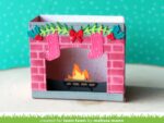 Lawn Fawn Cuts Shadow Box Card FIREPLACE ADD-ON Craft Dies - Image 4