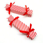Scrapbooksrus CANDY BOX Christmas Red Stripe Favor - Image 2