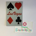Laser Cut LASVEGAS PLAYING CARD Diecut Embellishment - Image 2