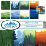 Reminisce SCENIC VIEW 12"X12" Scrapbook Kit 11pc