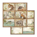 Stamperia FOREST MAXI PAD 12"X12" Scrapbooking Paper Pack - Image 9