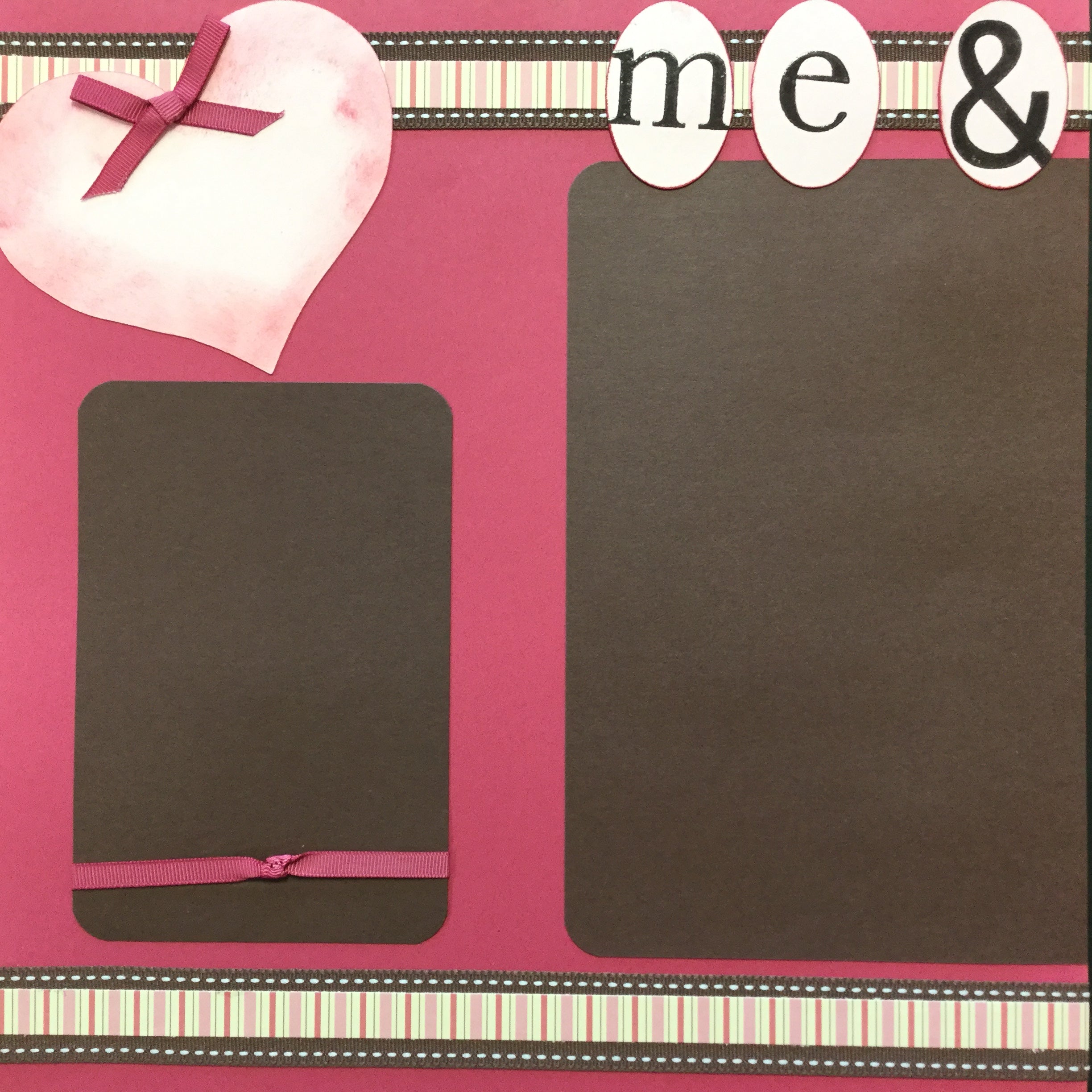 2D8C310B-9428-4895-9F27-7739462EBC3D.jpg Premade Pages ME & YOU 12"X12" (2) Scrapbook Pages - Image 1