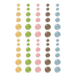 Simple Stories SIMPLE VINTAGE JUNK DRAWER Glossy Enamel Dots 60pc - Image 2