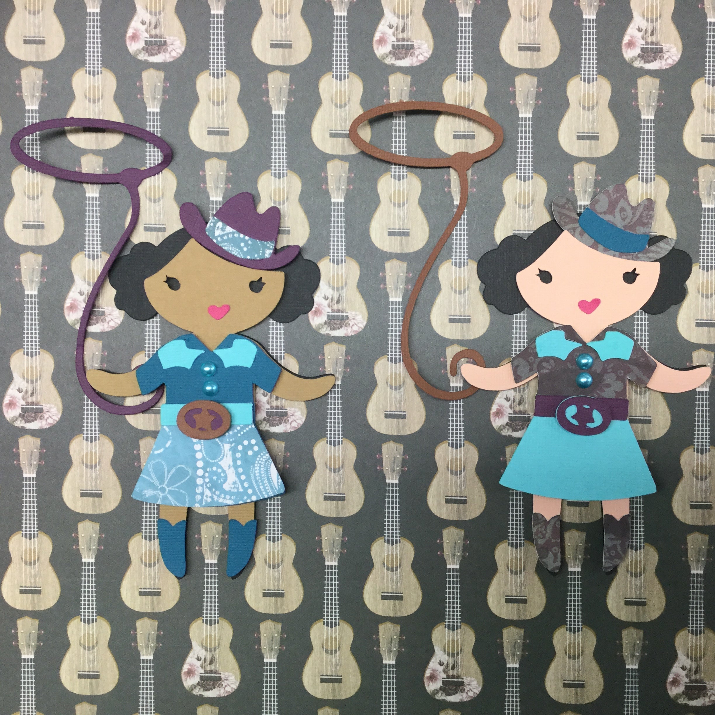 2E636254-ABEE-45A4-8B36-DB8569D64616.jpg COWGIRL Custom Scrapbook Die Cuts 2pc - Image 1