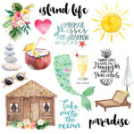 VACAY Tropical 12X12 Scrapbook Customs Paper Pack 15pc - Image 26