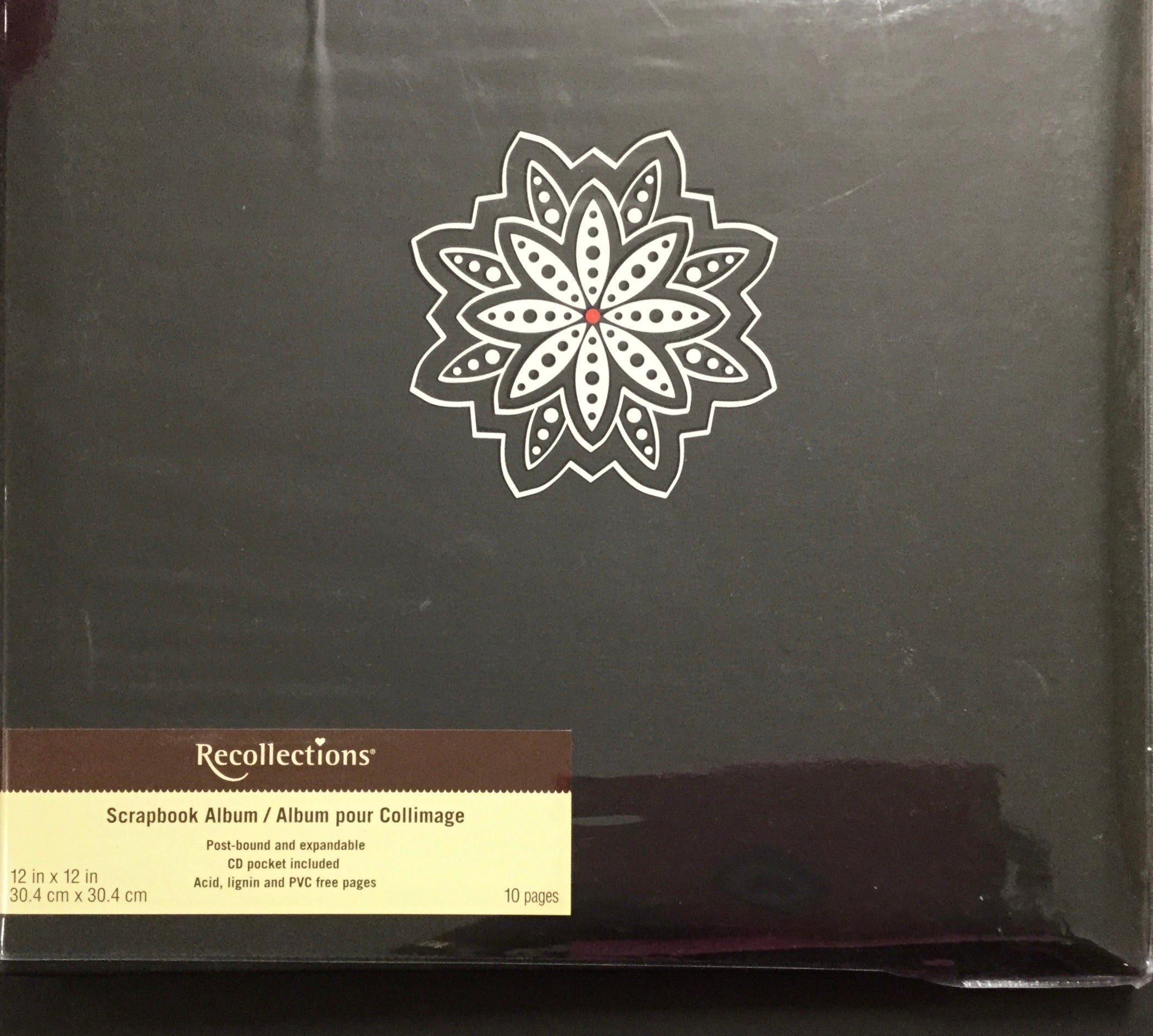 2F06ECA5-E031-4E4C-8AA8-71E0EC2E6A65.jpg Recollections WHITE DESIGNER FLOWER 12"X12" Scrapbook Album - Image 1