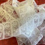 Scrapbooksrus Vintage WHITE ROMAN ARCH LACE Ribbon Trim 1 3/8”X2yd