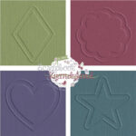 Quickutz Lifestyle Crafts 2X2 Embossing Folder 4pc BASIC SHAPES