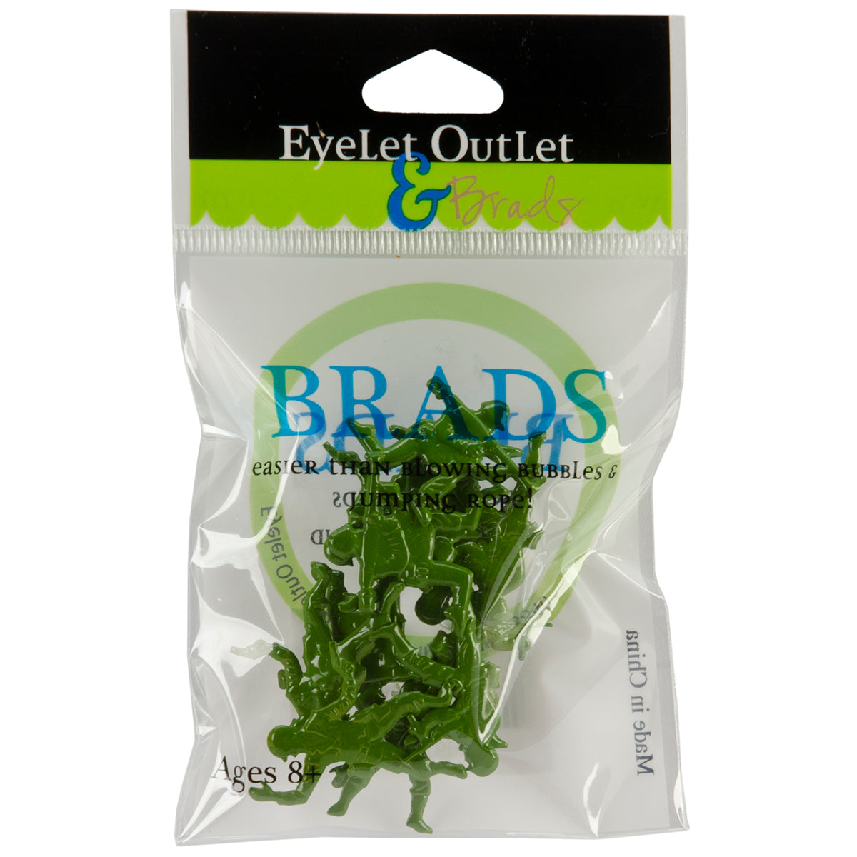 306787PK.jpg Eyelet Outlet ARMY MEN Brads 12pc Toy - Image 1