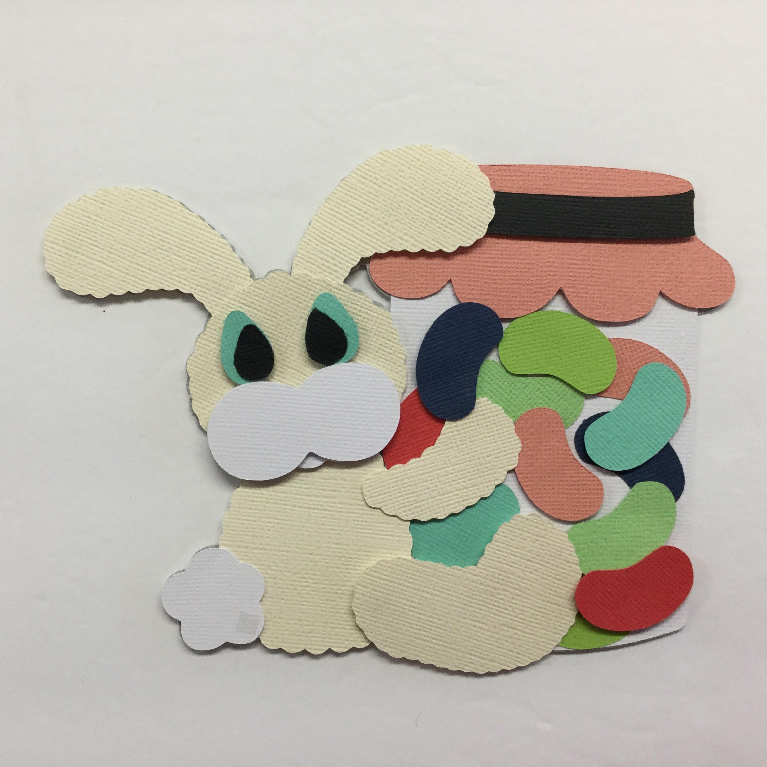 30D69755-8442-4564-A53B-C3596C5208F6.jpg BUNNY & JELLYBEAN JAR Die Cut Embellishment Kit - Image 1