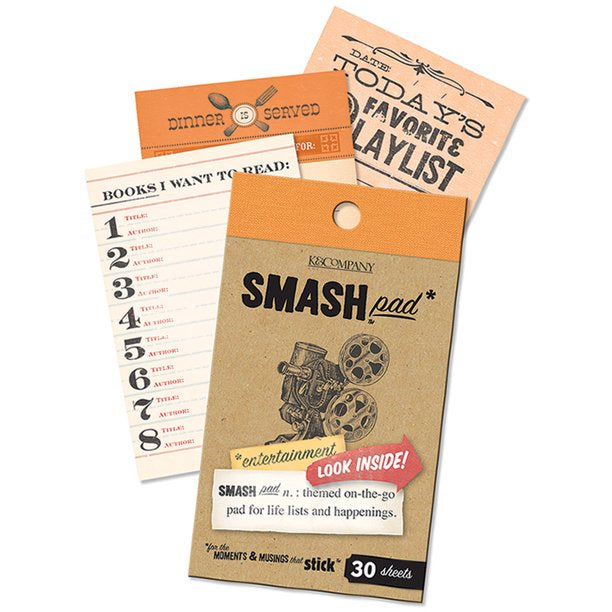 315FACEA-BC6D-4239-8FD1-93E1EF53F4E2.jpg K&Company Smash Book ENTERTAINMENT Journaling Pad 30pc - Image 1