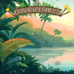 Magical ADVENTURE LAND DS 12"X12" Scrapbook Paper - Image 2