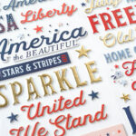 American Crafts Thickers FLAGS FRILLS Foam Phrase Stickers - Image 3