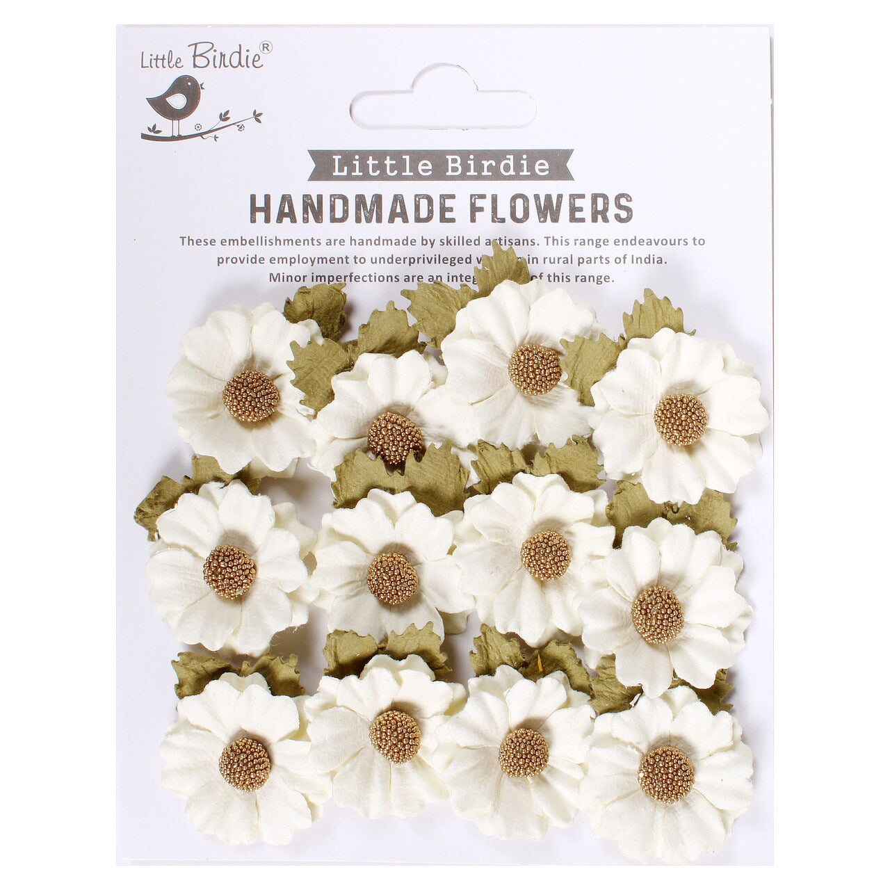 325DA6AB-5DFA-4A59-A793-E3CE88C9ACD6.jpg Little Birdie Handmade Flowers MARTINA MOON LIGHT 12pc - Image 1