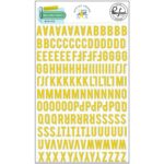 Pinkfresh Studio Office Hours Yellow MINI ALPHA STICKERS 164pc