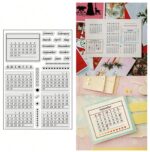 Small Stamps MINI CALENDAR Clear Stamps 27pc - Image 3