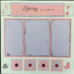 Premade Pages $5.00 SPRING IS IN THE AIR (2) 12"X12" Scrapbook Pages