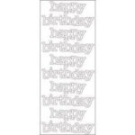 Doodlebug Doodles HAPPY BIRTHDAY LILY WHITE Stickers