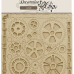 Stamperia Decorative Chips PIPE MECHANICAL Chipboard 23pc