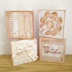 Docrafts Papermania OYSTER BLUSH 8”X8” Fabric Postbound Album - Image 2
