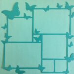 Page Frame BUTTERFLY AQUA 12"x12" Photo Overlay - Image 2
