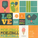 Simple Stories PICKLEBALL ELEMENTS 12X12 Scrapbook Paper - Image 2