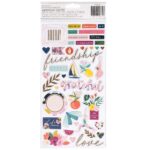 Thickers Pink Paislee Paige Evans PICK ME UP Chipboard Accent & Phrase Stickers - Image 2