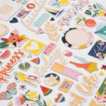 Thickers Pink Paislee Paige Evans PICK ME UP Chipboard Accent & Phrase Stickers - Image 3