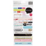 Thickers Vicki Boutin ESCAPE THE ORDINARY Gold Foil Chipboard Phrase Stickers - Image 2