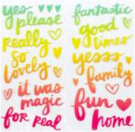 Thickers Sunshine Good Times LET’S DANCE Puffy Phrase Stickers - Image 3