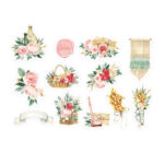 P13 FLOWERISH Ephemera Bits & Pieces 12pc - Image 2