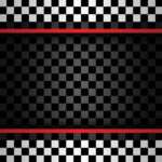 Scrapbook Customs SPEEDWAY CHECKERED RED 12X12 Racing Sheet
