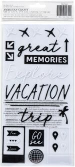 Thickers Crate Paper Here There Everywhere WANDER Glossy Puffy Phrase Stickers - Image 2