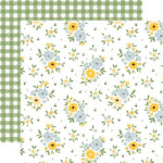 Echo Park 12"x12" HAPPY BEES FLORAL Happy As Can Bee Collection