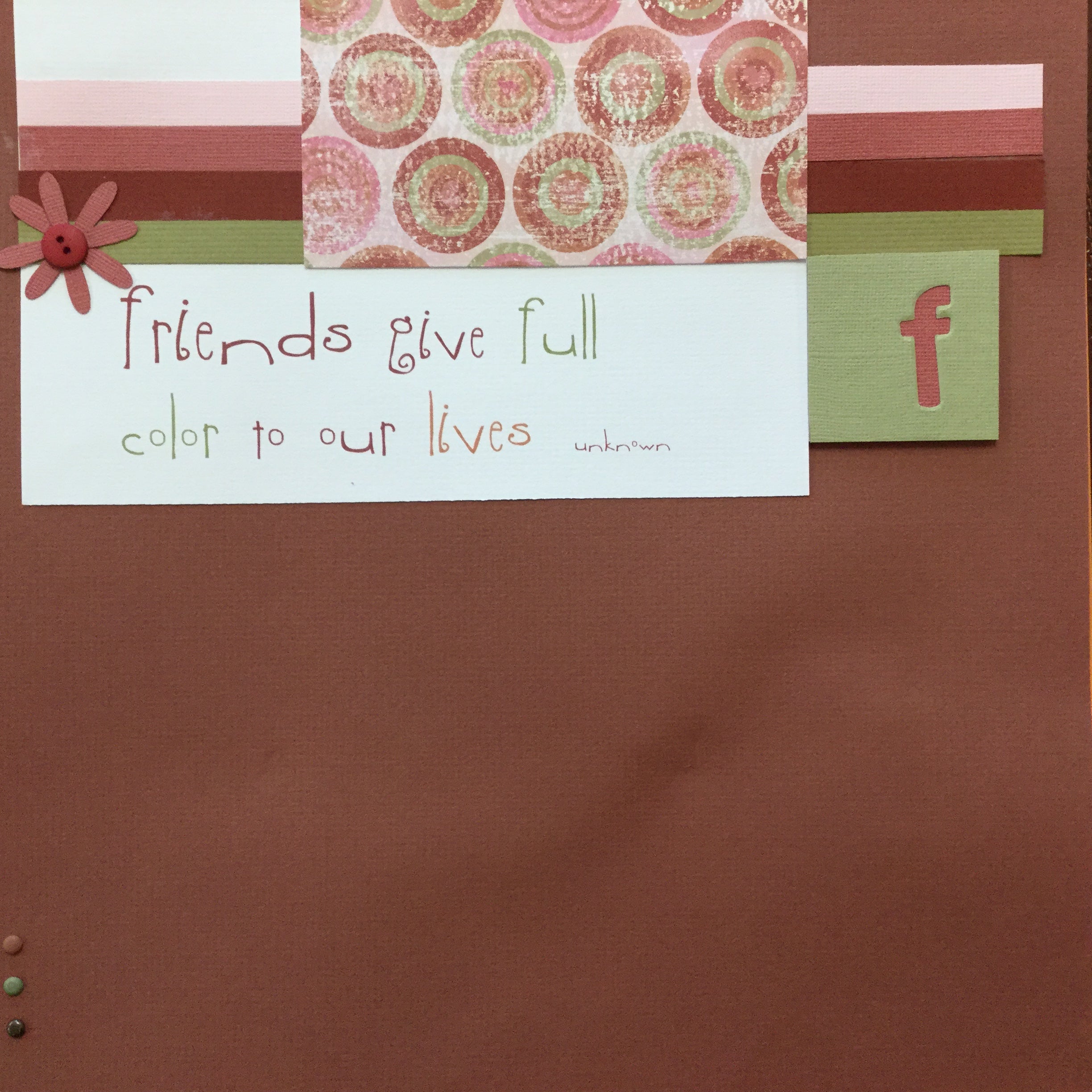 36CB4938-BB98-4CE4-A528-C50FC1BC6F58.jpg Premade Pages $5.00 FRIENDS GIVE 12"X12" Scrapbook Pages - Image 1