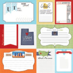 Scrapbook Customs UTAH SCRAPBOOK KIT Papers and Stickers 8pc - Image 6
